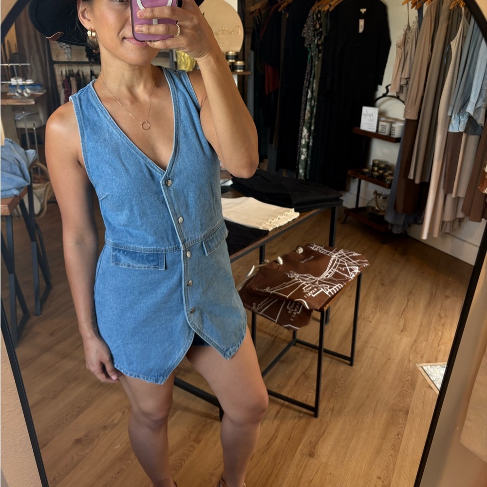 Promesa Blue Denim Romper